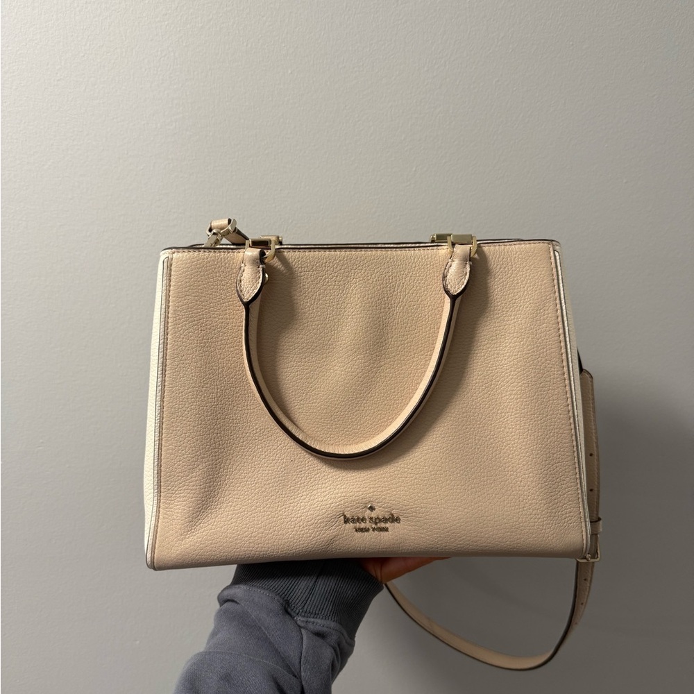 Kate Spade Beige Satchel Bag
